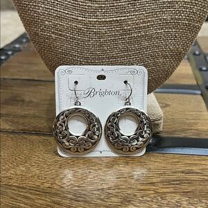 Brighton Silver Filigree Circle Earrings